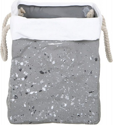 Кашпо Корзинка 20,5х18х18 см серый