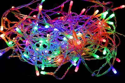 Декоративная гирлянда Джаз Лайт MC-ILD120-CMW встроенный светодиод (LED) 120 ламп 12 м