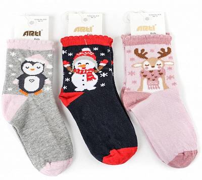 Носки для девочек ARTI 200060 р.3-4 светло-розовый 