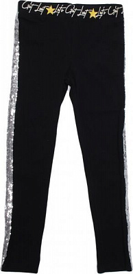 Легінси ALG для дівчаток 720763 р.140 чорний із срібним