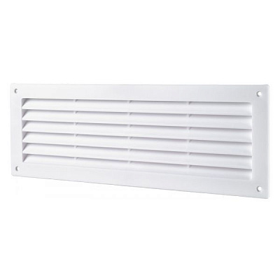 Решетка Домовент ДВ 350 пластик белый 