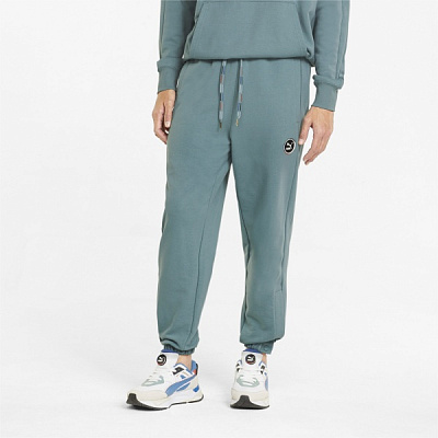 Брюки Puma T7 GO FOR Sweatpants TR 53417650 р. S бирюзовый