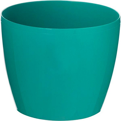 Горшок пластиковый Lamela Магнолия круглый 14,1л изумрудный (205) 