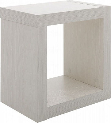 Полка декоративная Inteo Кубус МИКС 1x1 (3D HDF) 438x438x290 мм вудлайн кремовый 