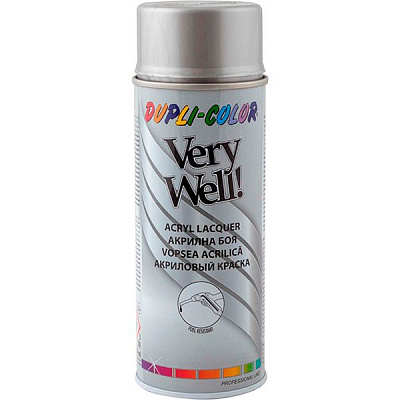 Эмаль аэрозольная Dupli-Color Very Well RAL 9006 бело-алюминиевый глянец 400 мл