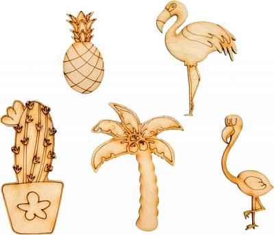 Набор для декорирования Жители тропиков 5 шт. 