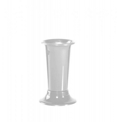 Ваза пластиковая белая маленькая 26x12 см MN PLASTIKA