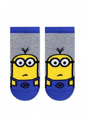 Носки детские Брестские 3095 Minions (укороченные) 574 р.15-16 серый меланж 