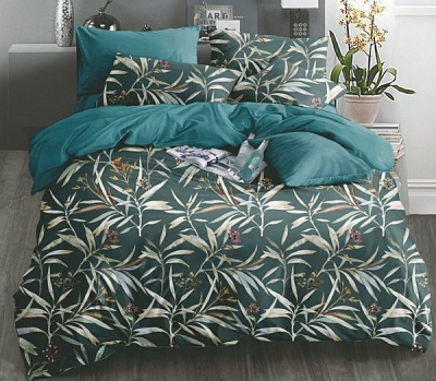 Комплект постільної білизни Оливкове дерево сімейний зелений Word of Dream