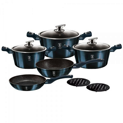 Набір посуду Metallic Line AQUAMARINE Edition 10 предметів BH 1884 Berlinger