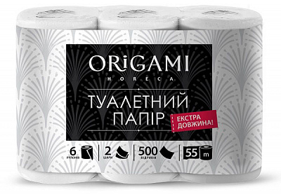 Туалетная бумага Origami Horeca 55 м двухслойная 6 шт.
