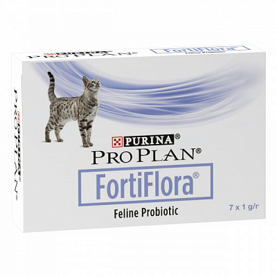 Кормовая добавка Pro Plan Veterinary Diets FortiFlora Feline Probiotic для взрослых котов и котят 7 шт. по 1 г