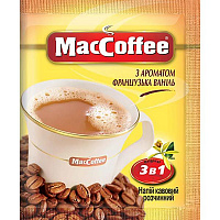 Кофейный напиток MacCoffee 3 в 1 Французская ваниль 18 г (8887290101882) 8887290101882 