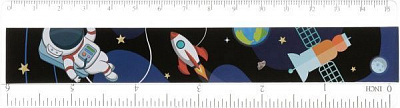 Линейка Космос 15 см HAR15-001