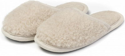 Капці домашні Flokati Merino р.40-41 бежевий