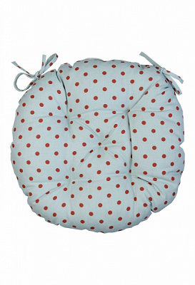 Подушка на стілець Джульета d-40 горошек Прованс