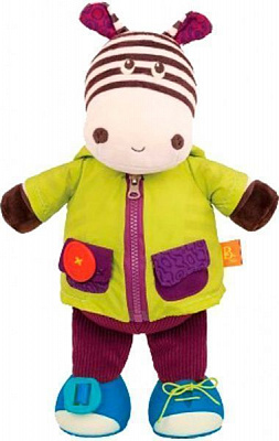 Іграшка інтерактивна Battat Крихітки-застібки, Зебра BX1692Z