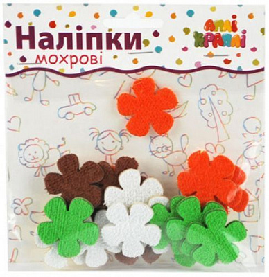 Набор наклеек Махровые Цветочки №1 16 шт.