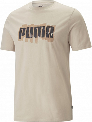Футболка Puma GRAPHICS PUMA WORDING TEE GRANOLA 67447588 р.2XL бежевий