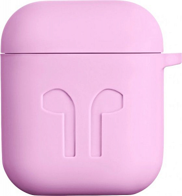 Чехол для наушников 2E для Apple AirPods Pure Color Silicone Imprint (1.5mm) lavender (2E-AIR-PODS-IBSI-1.5-LV) 