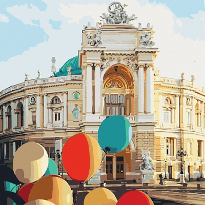 Картина за номерами Перлина біля моря 40x40 см Ідейка