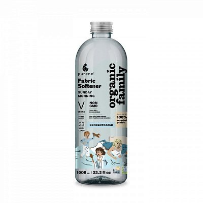 Кондиционер-ополаскиватель ORGANIC FAMILY Sunday morning с алоэ 1 л