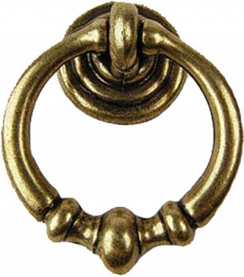 Меблева ручка 3009 кільце d35 мм антична латунь антична латунь REI 3009