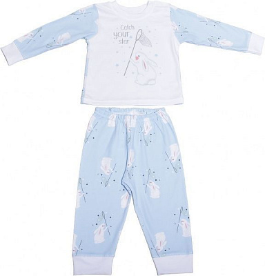 Пижама детская Фламинго р.86 голубой 613-222 