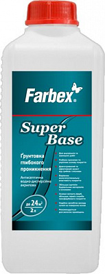 Грунтовка глубокопроникающая Farbex SuperBase 2 л