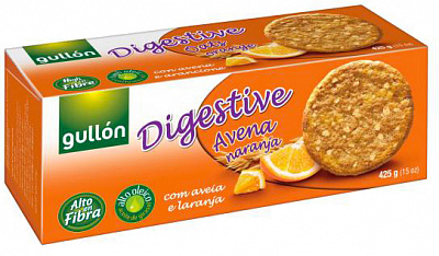 Печенье Gullon Digestive овсяное с апельсином 425 г 