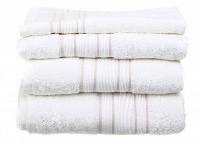 Полотенце Villa 100x150 см белый с розовым Sous Dias 