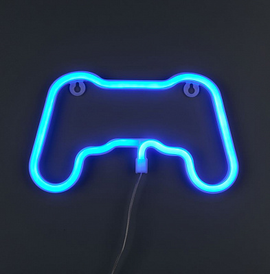 Неонова вивіска Luna LUDS-NEO-54 Джойстик теплий білий/синій/рожевий