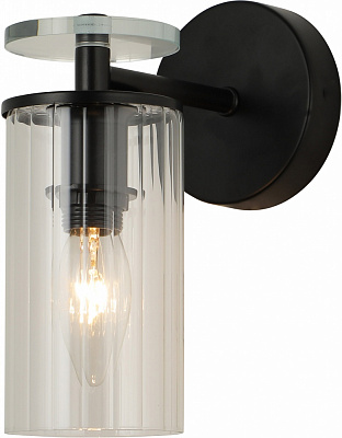 Светильник настенный Sensio Aries 1x40 Вт E14 черный ALG-74590/1W