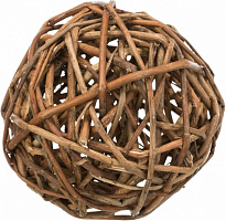 Іграшка для гризунів Trixie м'яч 13 см плетений натуральний 61943