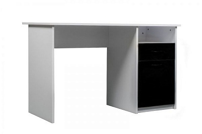 Стол письменный Лори нимфея альба/черный 