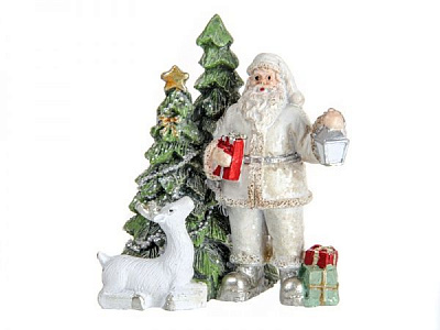 Фигурка декоративная Дед мороз с оленем 8,5 см 191-051 Lefard