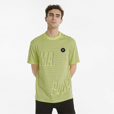 Футболка Puma SWxP AOP Tee 53362529 р.S желтый