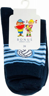 Шкарпетки дитячідля хлопчиків Бонус 2 2340 386 р.20 синьо-блакитний