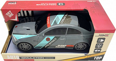 Автомобиль фрикционный Полицейский автомобиль со светл. и звук. эффектами 26х10,5х8 см серый 1:16 FTP954568/white