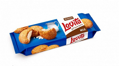 Печенье Lovita Soft Cream Cookies milk 127 г 