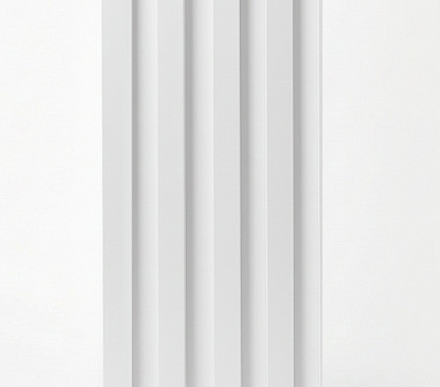 Реечная панель Brilliant® ПВХ 25х200х2800 мм 0,56 кв.м белая