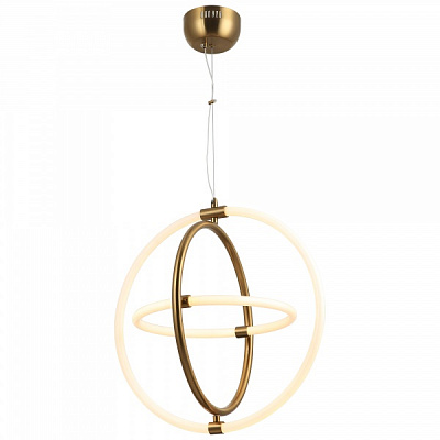 Люстра подвесная Vio Concept by LUCEA Raimonda big 2 LED light 2x70 Вт латунь 80400-02-PB2-CO 