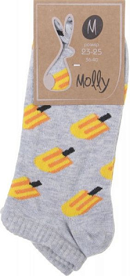 Носки женские Молли Эскимо р. 23-25 серый меланж 