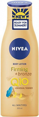 Лосьон для тела Nivea Q10 для упругости кожи с эффектом загара 200 мл