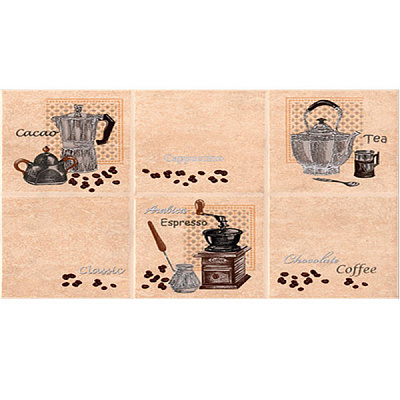 Декор Lucia 21 022 230x350 мм темно-бежевий