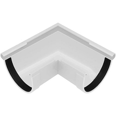 Кут зовнішній RAINWAY 90° d90 мм білий