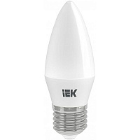 Лампа светодиодная IEK 9 Вт C35 матовая E27 220 В 3000 К 