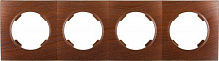 Рамка чотиримісна HausMark Bela горизонтальна дуб бронзовий SNG-FRP.RD20G4-8/Oak-bronze