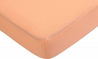 Простынь на резинке 180x200 см персиковый UP! (Underprice) 