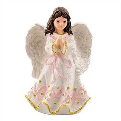 Статуетка Decoline Ангелик в молитві кольоровий (гіпс) AN0036-1(G) 17,5 см